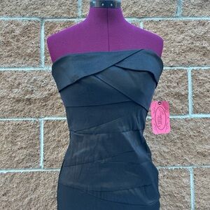 Elegant Black Strapless Dress